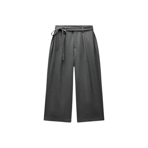 Ao Yes X ZARA AO YES Collaboration Suit Trousers Men Gray