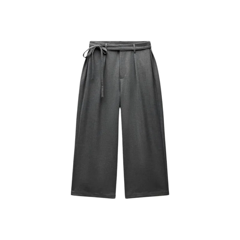 Ao Yes X ZARA AO YES Collaboration Suit Trousers Men Gray-0
