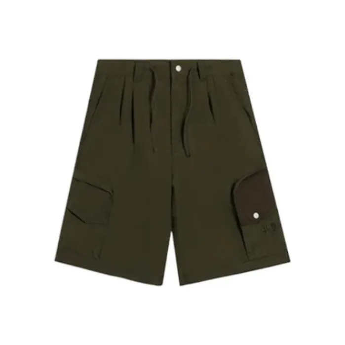 LiNing Casual Shorts Men Dark Olive Green-0