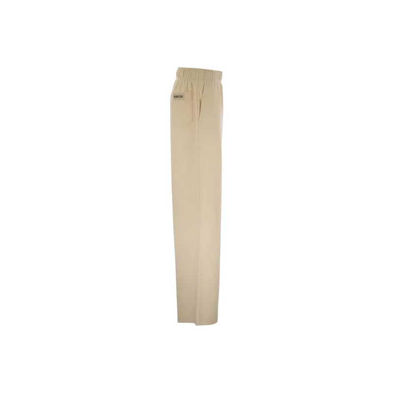 Moncler Knitted Sweatpants Women's Beige-2