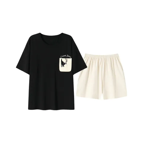 FENTENGCARE Pajama Set Women's Black