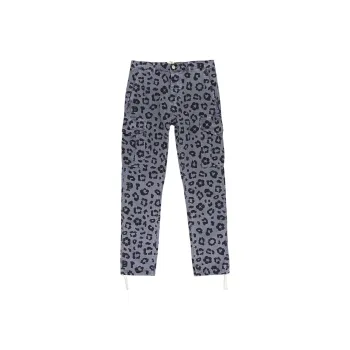 PURPLE BRAND Monogram Leopard Print Cargo Pants