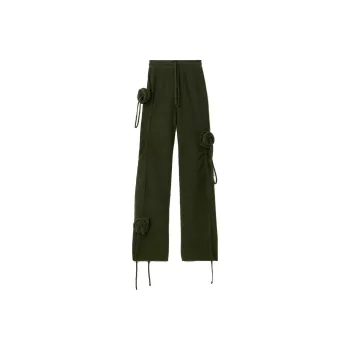 Burberry Rose Drawstring Wool Trousers