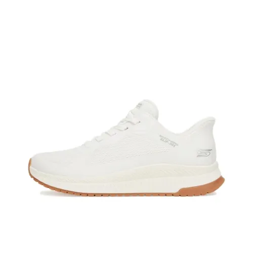 Skechers BOBS SQUAD 4 Anti Slip Wear Resistant Low Top Running Shoes Women's White
