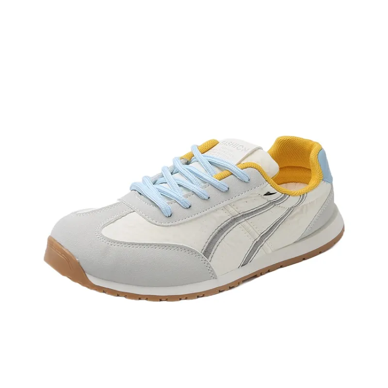 Kuding Casual Shoes Women's Low Top Pink/Black/Blue-5