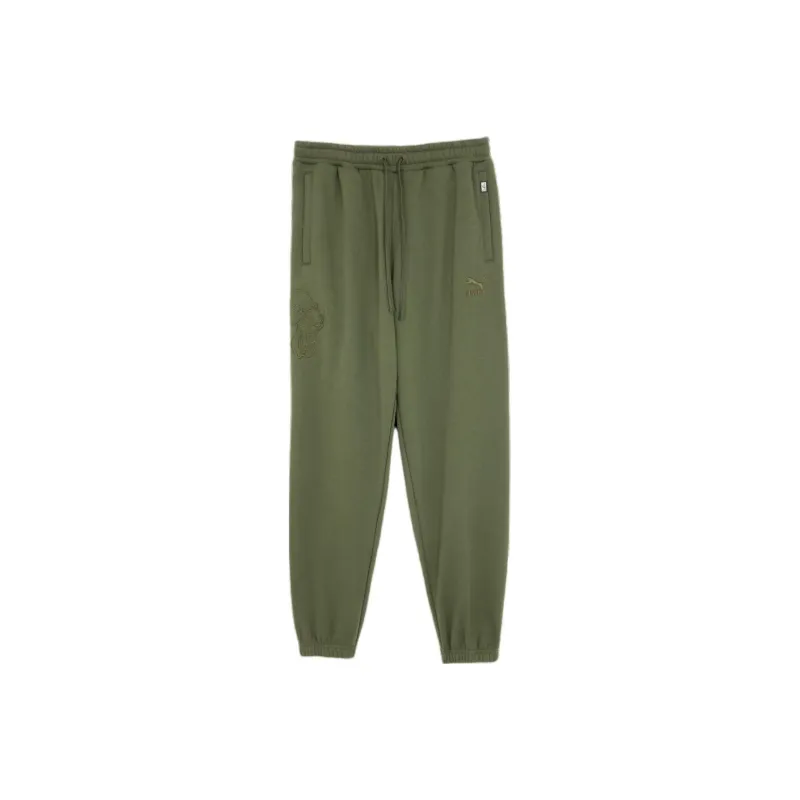 PUMA BZ CC SWEATPANTS FL Casual Pants Men's Army Green-0