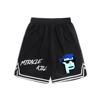 MIRACLE KILL Loose Fit Shorts Unisex Black
