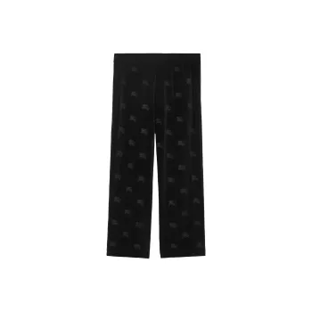 Burberry Ekd Velvet Track Pants