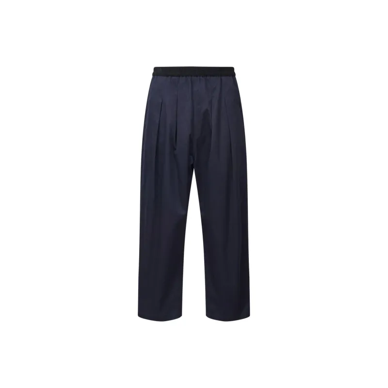 Maison Margiela Pleated Loose Fit Cropped Pants-0