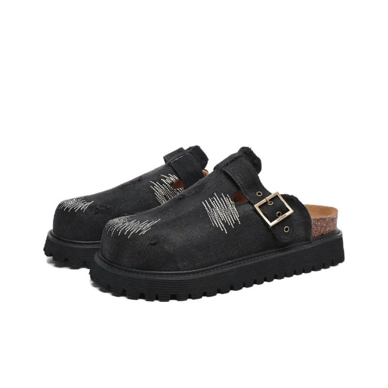 MOMGOG Abrasion Resistant Slip Resistant Closed Toe Slippers Unisex-7
