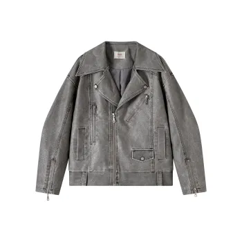 Coca Cola Leather Jacket Unisex Oxford Tea Brown