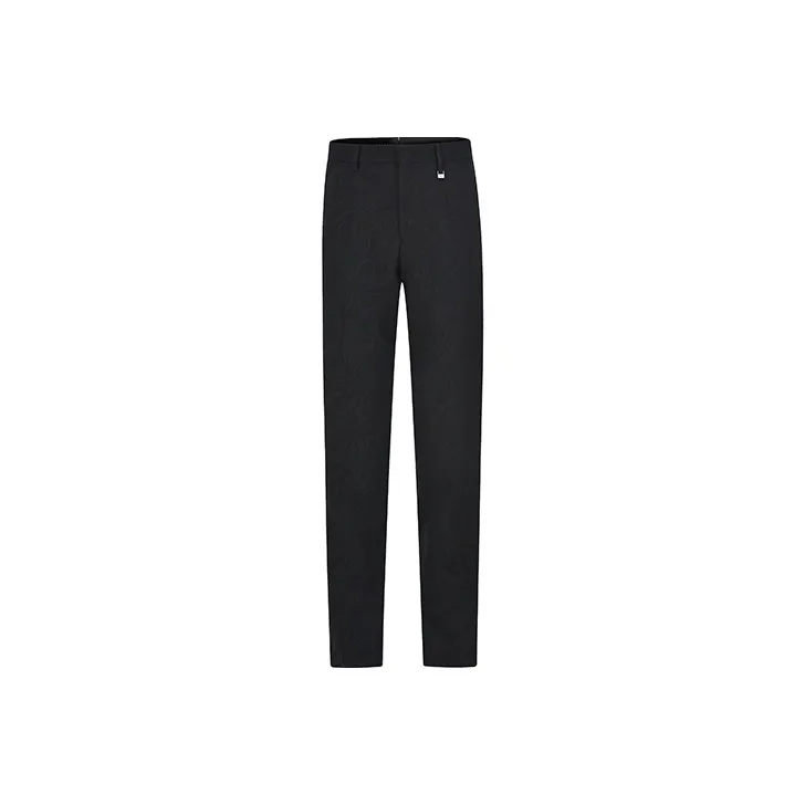 RARE Suit Trousers Men Black-0