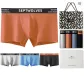 4 Pack Gift Box Set (Sky Blue+Orange+Heather Gray+Black) 100% cotton Antibacterial/Shopping Bag Included