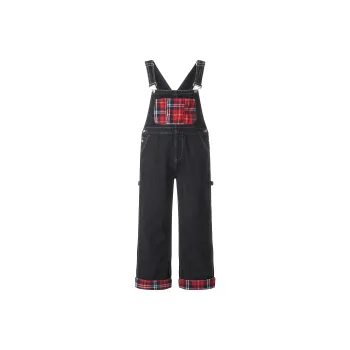 YINLEI Overalls Unisex Black