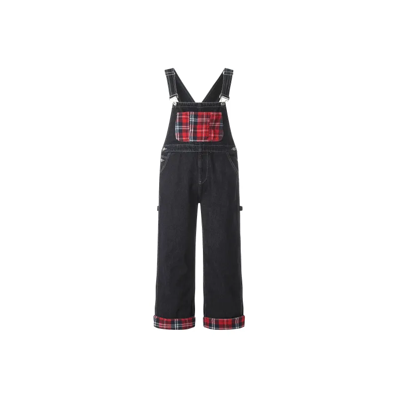 YINLEI Overalls Unisex Black-0
