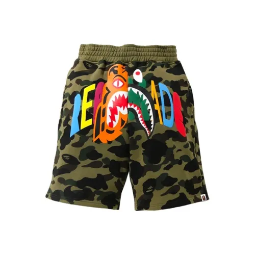 A BATHING APE x READYMADE Casual Shorts Men's Army Green