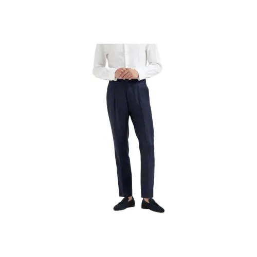 Brunello Cucinelli Pleat detail Tuxedo Trousers