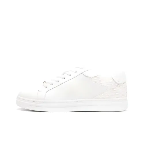 Jimmy Choo Rome Low-Top Skateboard Shoes Women's White