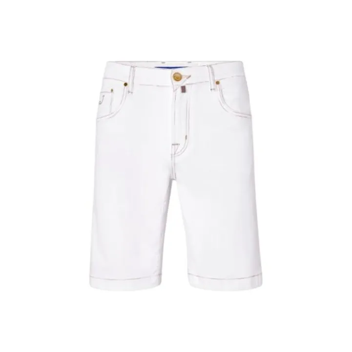 JACOB COHEN Nicolas Low-rise Straight-leg Denim Shorts-0