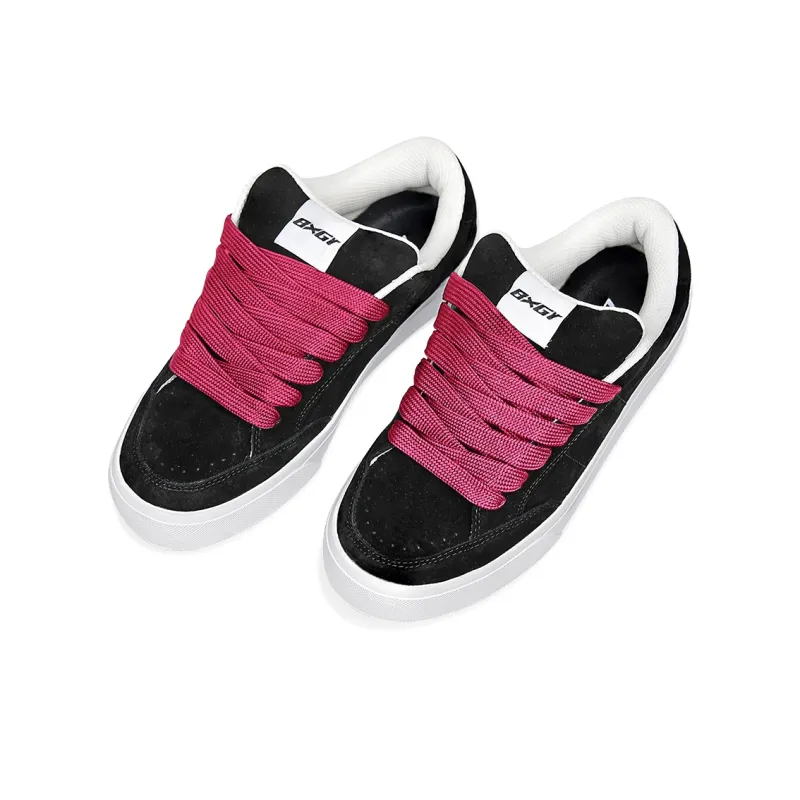 BXGY Slip Resistant Coverage Low Top Skateboard Shoes Unisex Black-9