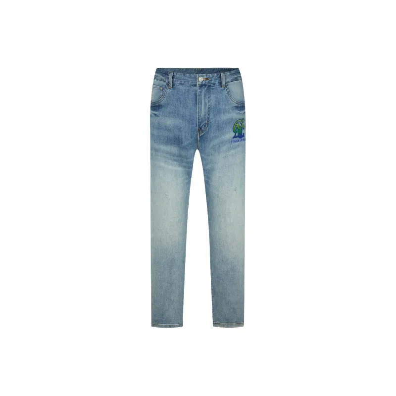 C'N'C Trend Series Spring Summer Jeans Men's Denim Blue-0