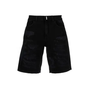 Givenchy Distressed Denim Shorts