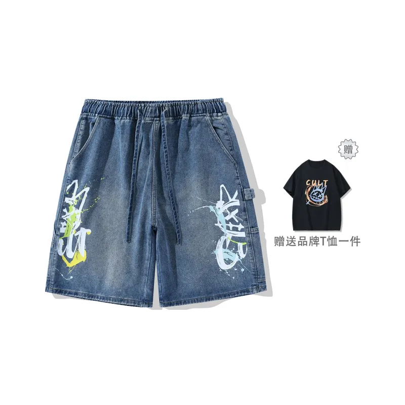 CULT OF INDIVIDUALITY Denim Shorts Unisex-4