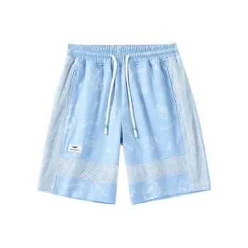 LAMLICKA Loose Fit Shorts Unisex Turquoise