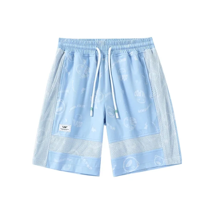 LAMLICKA Loose Fit Shorts Unisex Turquoise-0