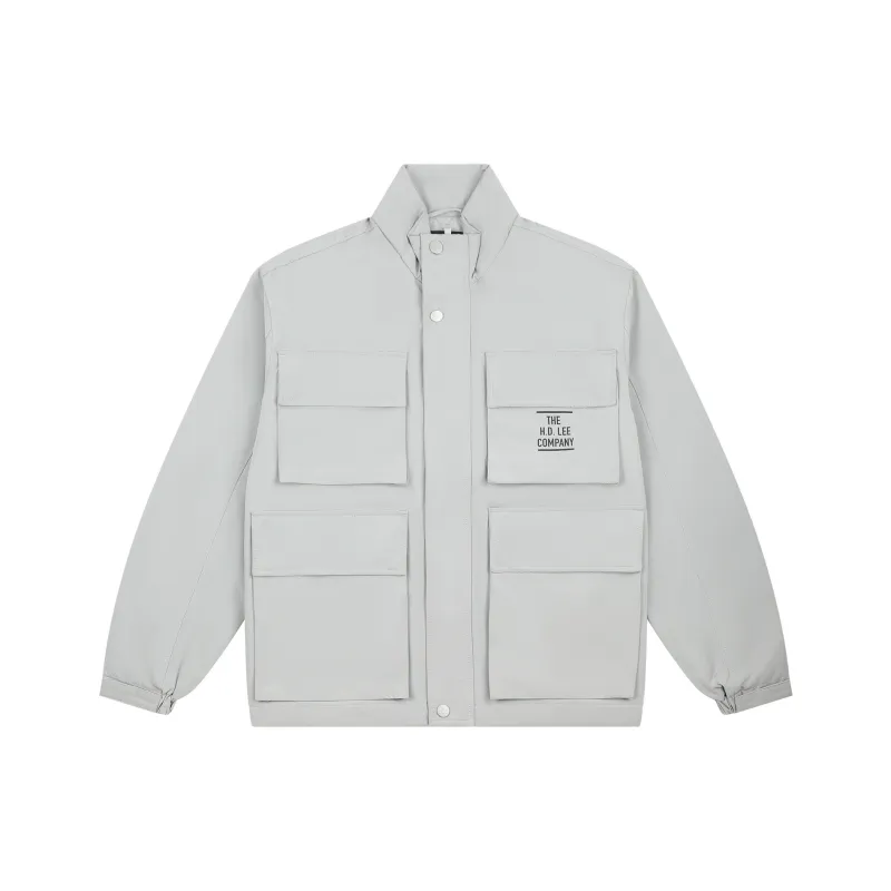Lee Puffer Jacket Men's Light Gray-0
