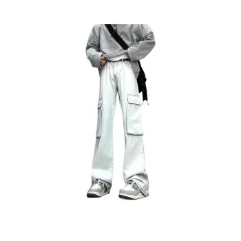 UPXIW Jeans Unisex Bleached