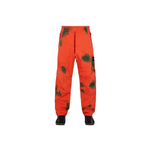 STONE ISLAND STONE ISLAND HAND COLOURING SERIES Windbreaker Pants Men Lobster Shrimp Red