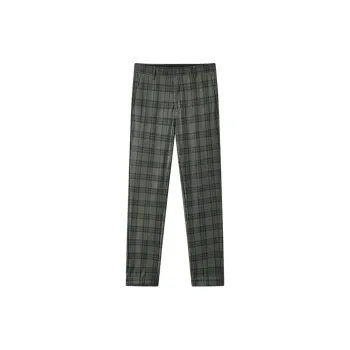 DEGAIA FW24 Suit Trouser Men's Dark Brown Plaid