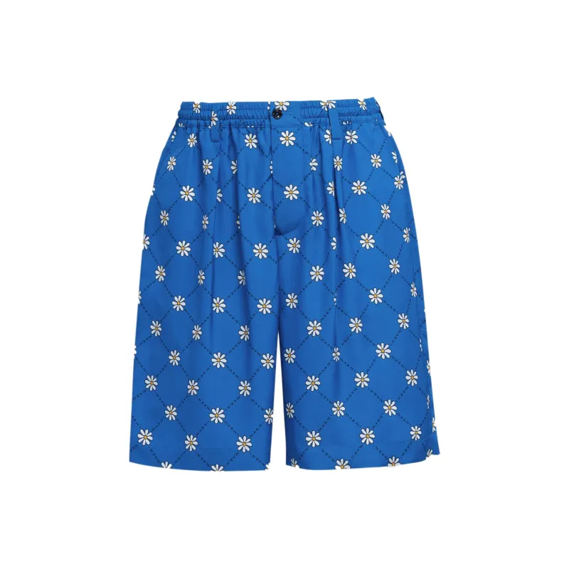 MARNI MARNIgram Elastic Waist Bermuda Shorts-0