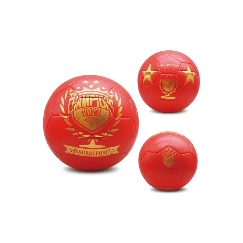 FEIERDUN Size 5 Soccer TPU Machine Stitched Soccer Ball Red-1
