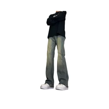 SUNSETMONENT Jeans Unisex Black Gray Color