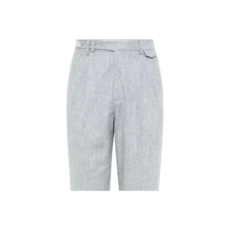 Brunello Cucinelli Pressed Crease Tailored Trousers-4