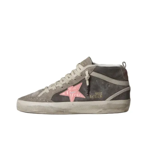 Golden Goose Mid Star High Top Skateboard Shoes Women's Gray