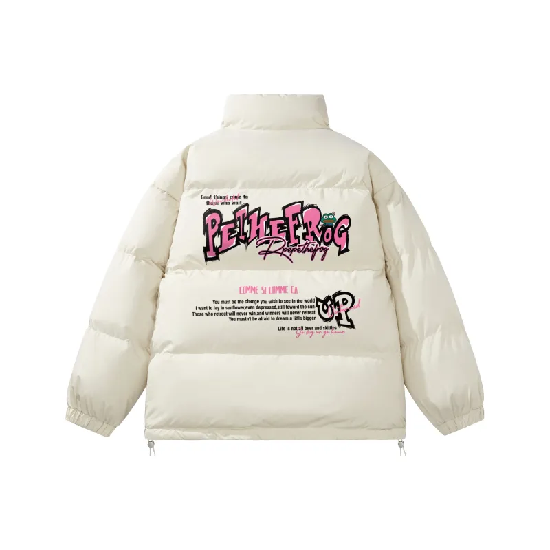 Pepe The Frog Puffer Jacket Unisex-6