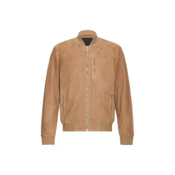 ALLSAINTS Leather Jacket Men's Brown