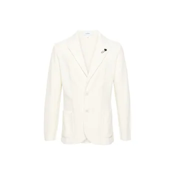 LARDINI Chevron knit Single breasted Blazer