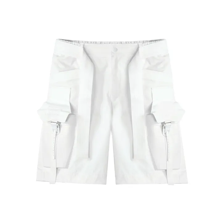 NORVINCY Urban Techwear Straight Fit Loose Fit Hip Hop Casual Shorts Men's-5