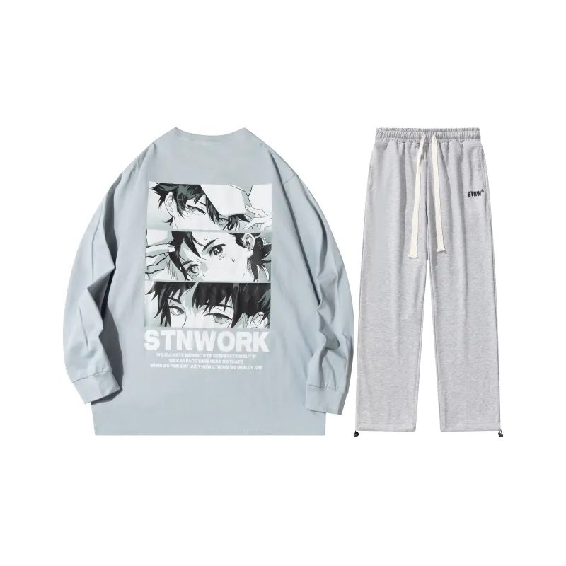 STNW Straight Set Spring Autumn And Winter Unisex-46