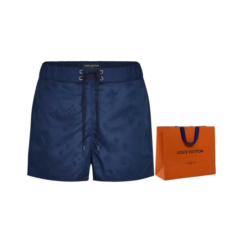 LOUIS VUITTON Casual Shorts Unisex Blue-4