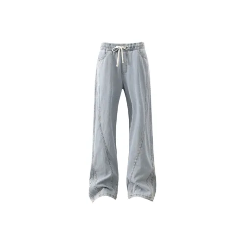 UPXIW Jeans Unisex Yellow Mud