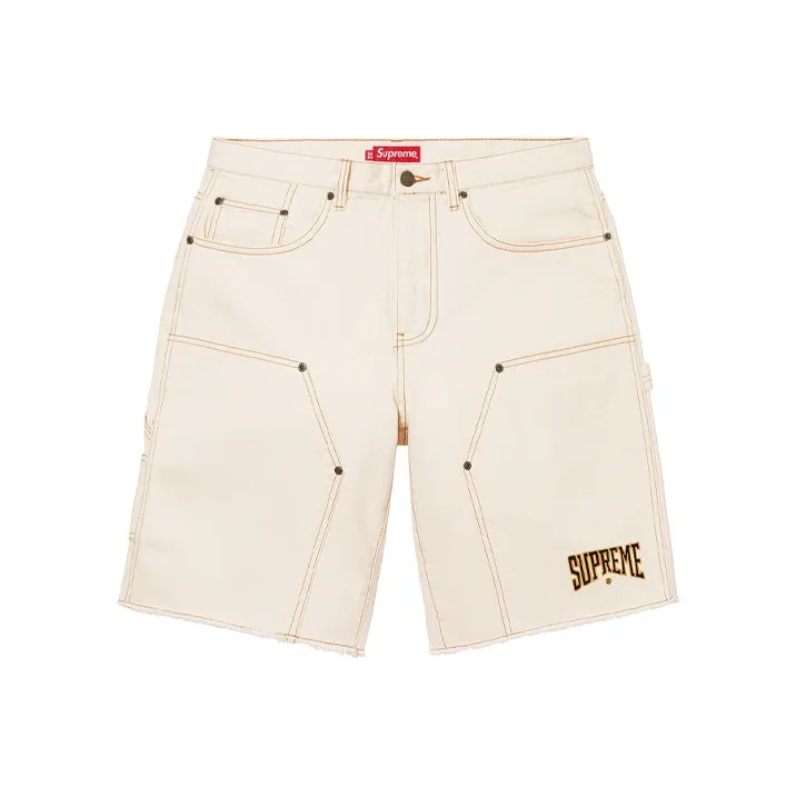 Supreme Cutoff Double Knee Denim Painter Short-4
