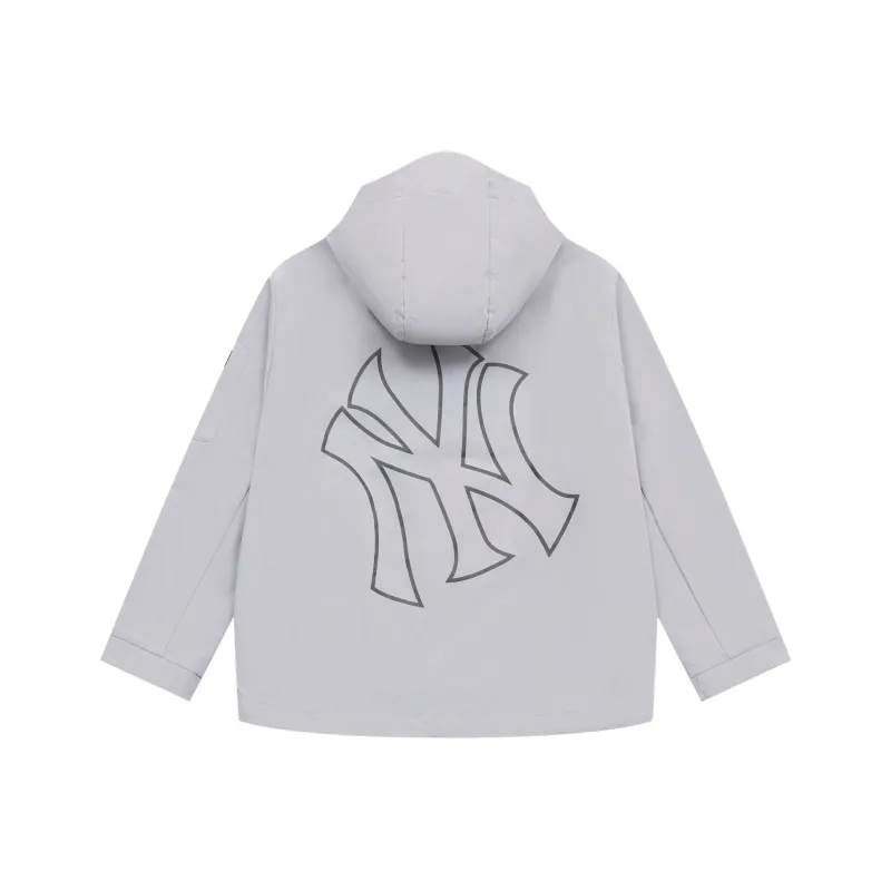 MLB New York Yankees Basic Collection SS25 Trench Coat Unisex Light Gray-0