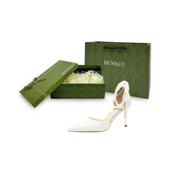 Dunnu Slim Heel High Heels Women's White