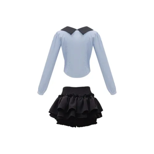 Mu Xiao Xin Two Piece Skirt Sets Women's