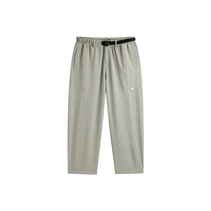 PEACEBIRD MEN Casual Pants Men Gray Green 1 Straight Fit-0
